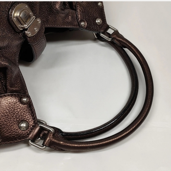 Louis Vuitton LV Shoulder Bag Morudore Brown Mahina handbag - Picture 4 of 9